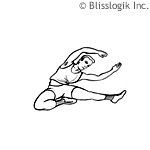 Back #5 - upper body side stretch, sitting