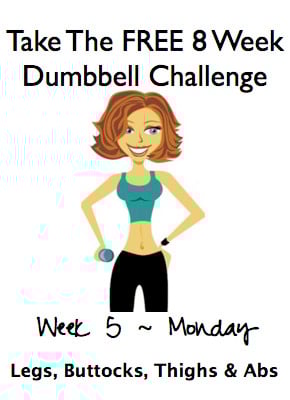 Week 5, Monday ~ FREE 8 Week Dumbbell Challenge