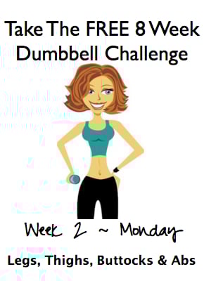 Week 2, Monday ~ Free 8 Week Dumbbell Challenge