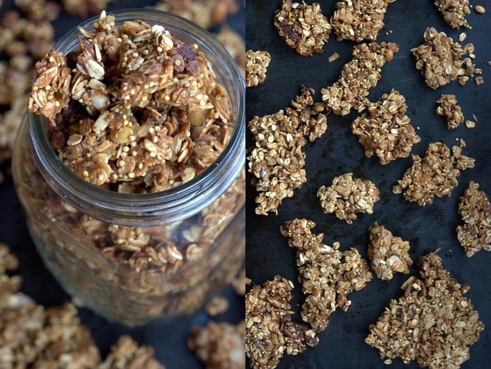 Healthy Homemade Tahini Granola