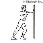 legs #6 push forward calf stretch