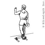 one legged toe raise GIF
