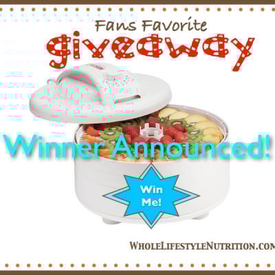 Winner of the Nesco Food Dehydrator